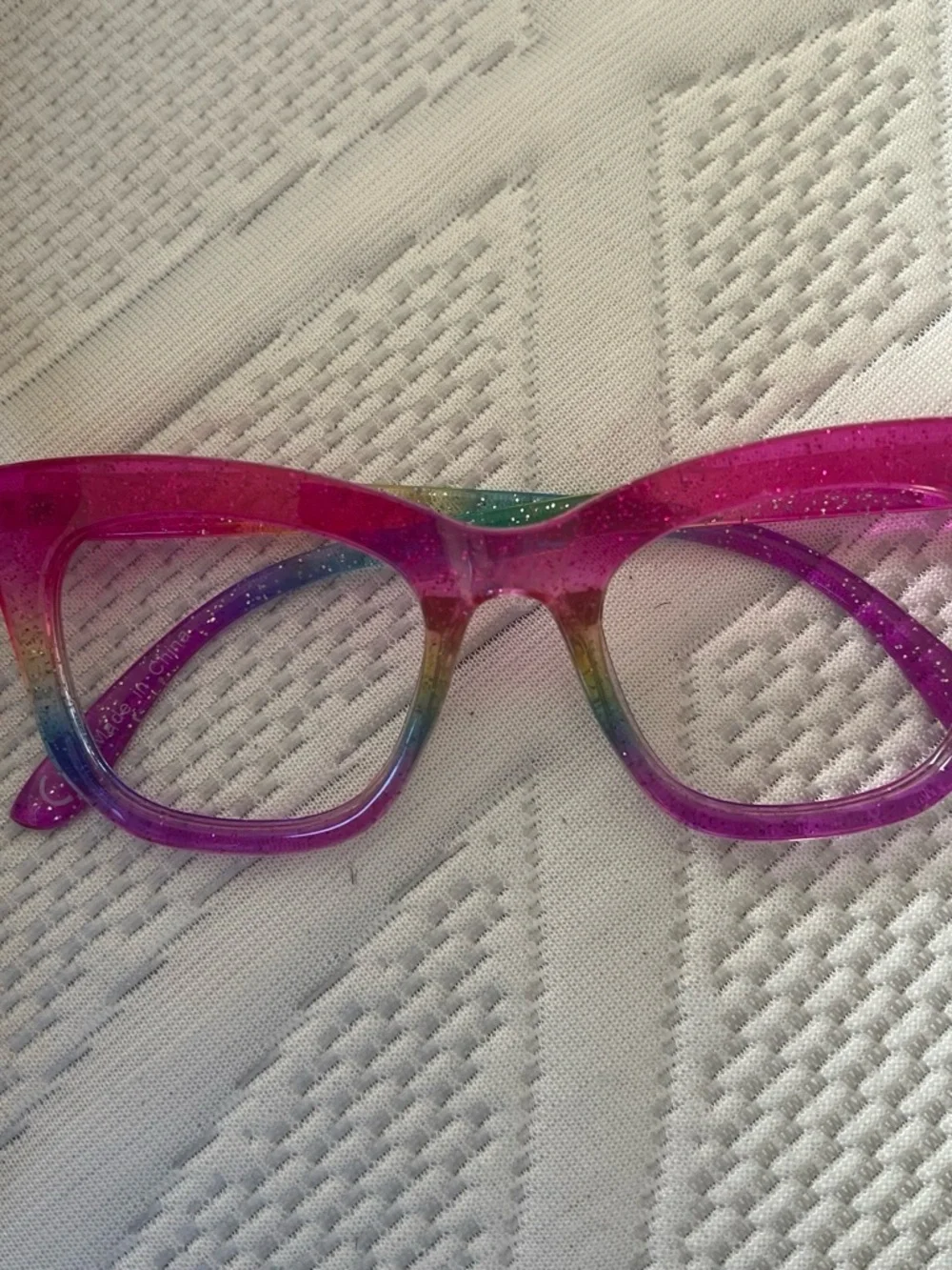 Kids Sparkle Gradient Pink Frame Eyewear